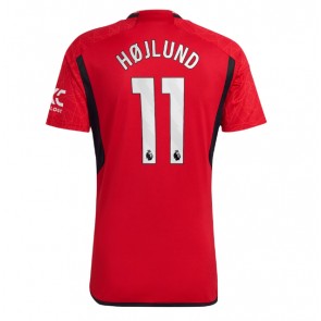 Manchester United Rasmus Hojlund #11 Hjemmebanetrøje 2023-24 Kort ærmer